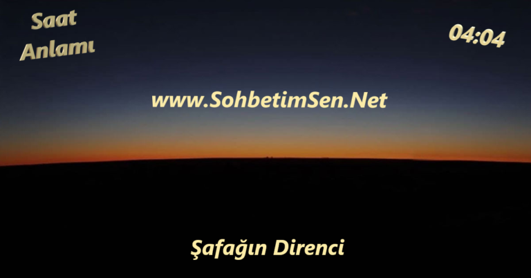 04.04 Saat Anlamı