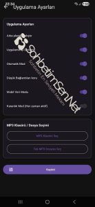 Mobilcast Uygulama Ayarları